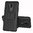 Dual Layer Rugged Tough Shockproof Case & Stand for LG G7 ThinQ - Black